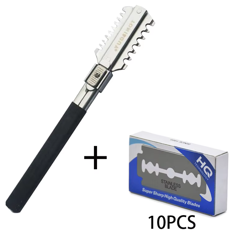Men'S Grooming Salon - Doppel-Edge Rasieren Haarschnitt Rasiermesser Klingen Manuelle