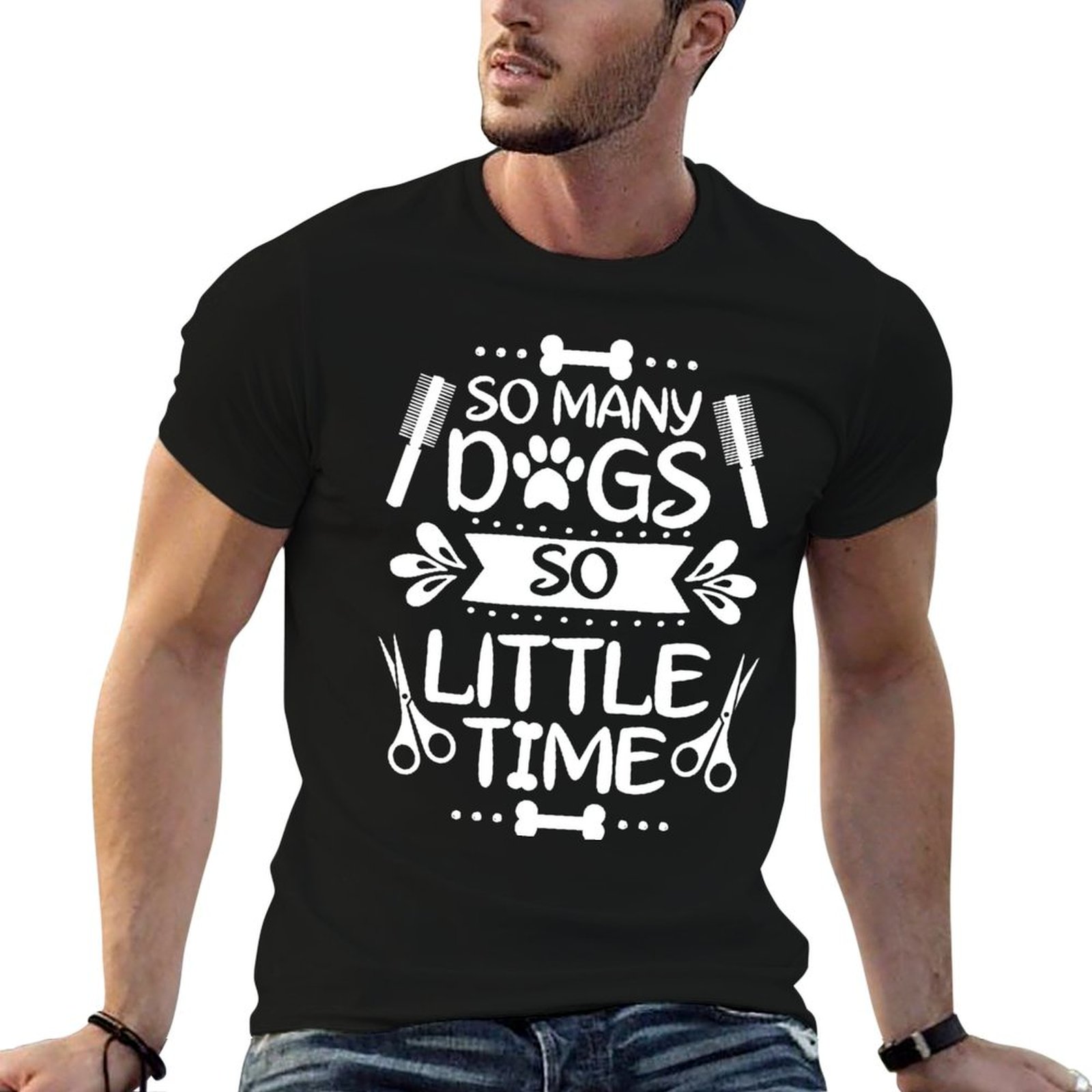 Men'S Grooming Ideas - Hundefriseur, Hundepflege, Geschenkidee, Geschenk, T-Shirt, Arbeitsstil,