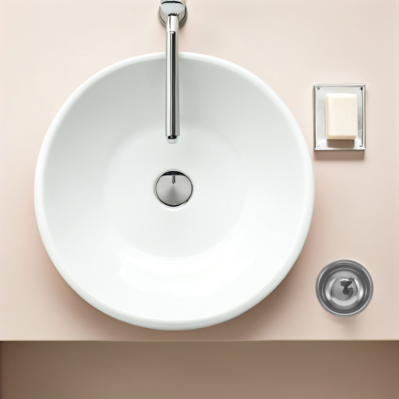 Shaving Bowl Soap - Edelstahl-Rasierschale mit Doppelschicht, Schlankem Design, Leicht