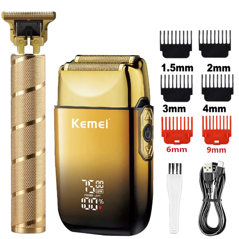 Men'S Grooming Shaver - Kemei KM-TX10 T9 Haarschneider Elektrischer Rasierer