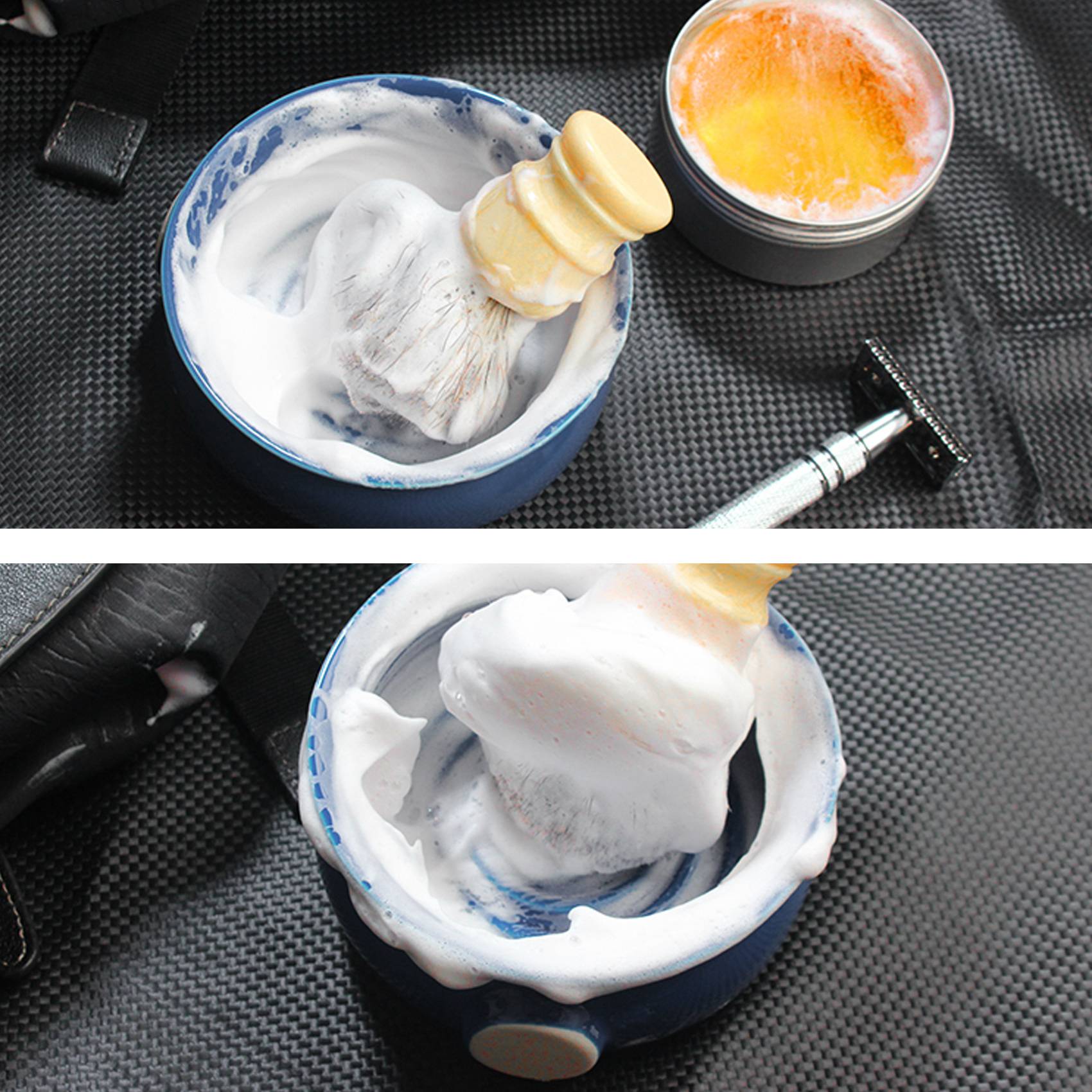 Shaving Bowl Soap - A38T- Herren-Rasierbecher, Schüssel, Becher, Faden unten,