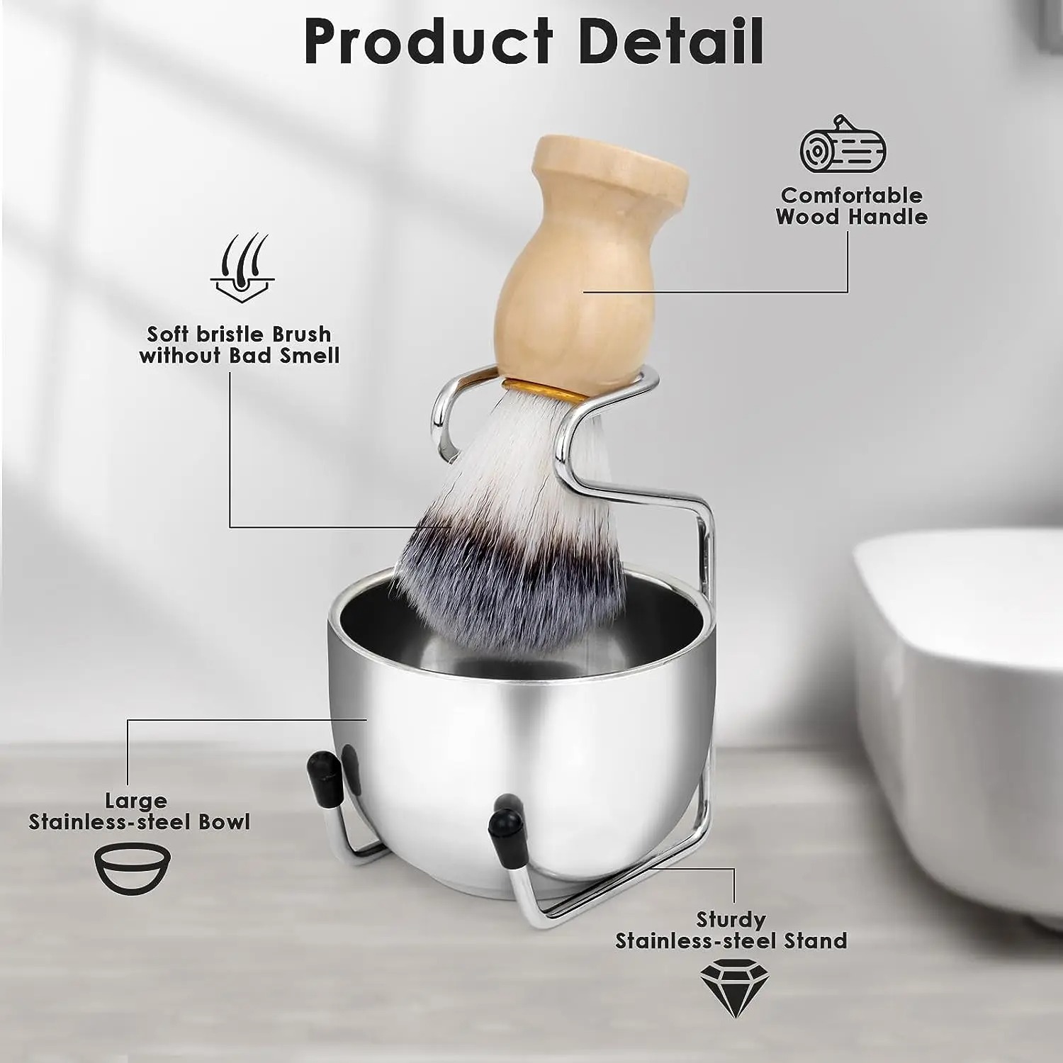 Edelstahl Herren Rasieren Troc – Shaving Bowl Soap Bewertung und Preis
