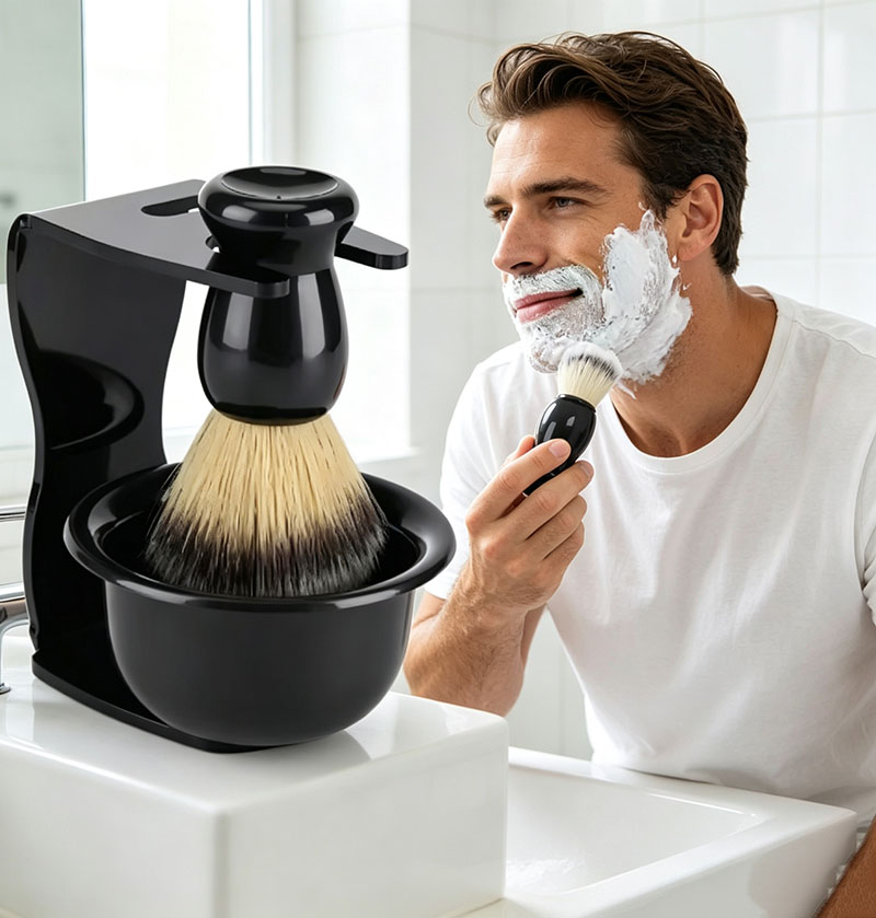Rasierpinsel-Set mit Ständer 3 – Shaving Bowl Soap Bewertung und Preis
