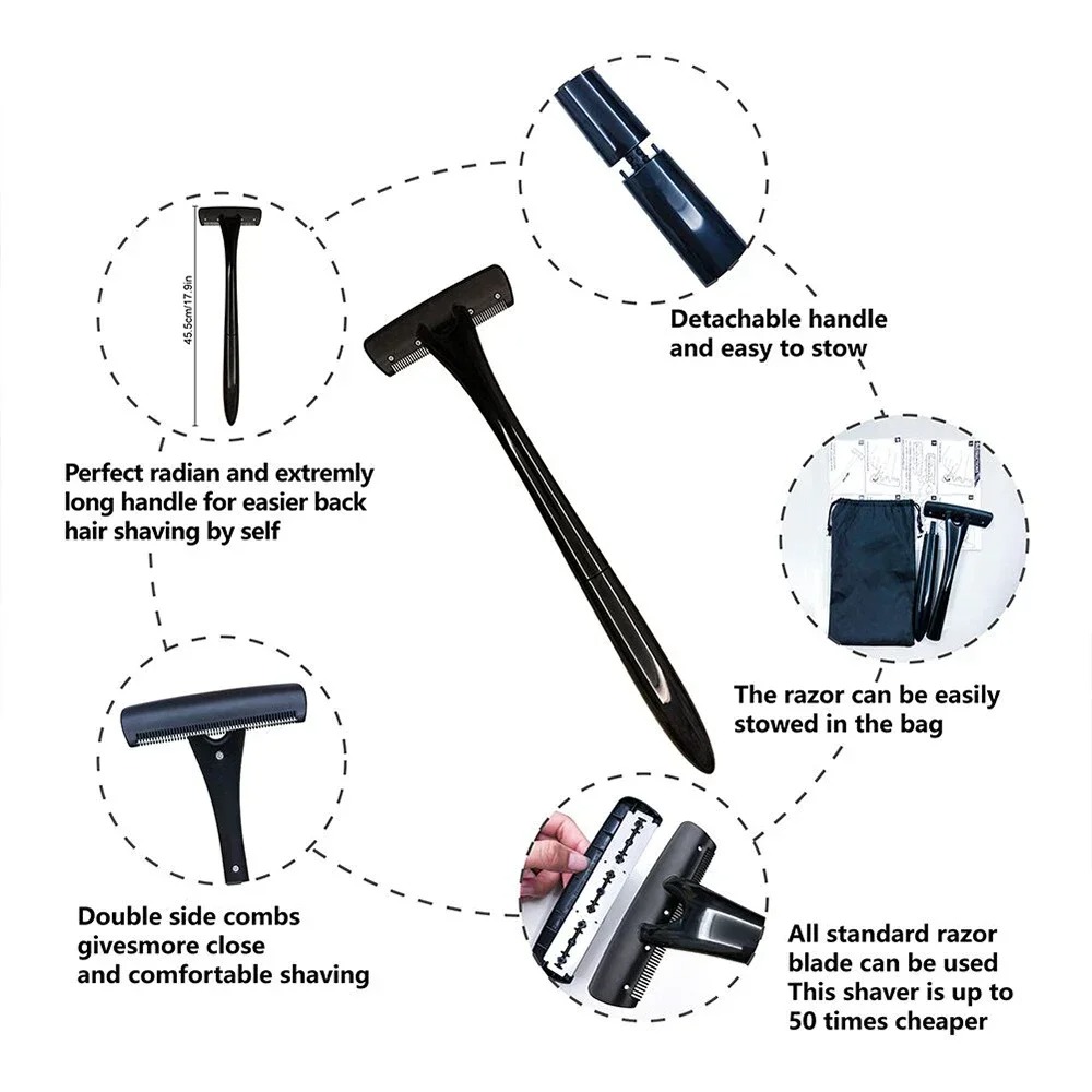 Rückenrasierer mit langem Grif – Men'S Grooming Hair Removal Bewertung und Preis